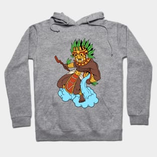 Aztec god of rain and storms - Tlaloc Hoodie